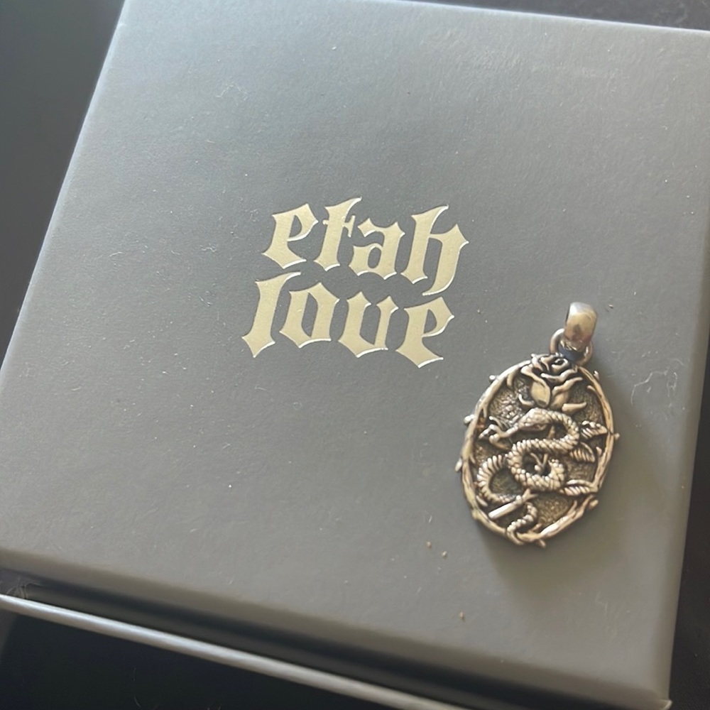 Snakebite Sterling silver pendant